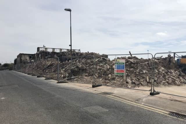 The derelict building on Victoria Street has been demolished.