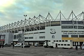 21 February 2018......  Derby County v Leeds United 
Pride Park.  Picture Tony Johnson.