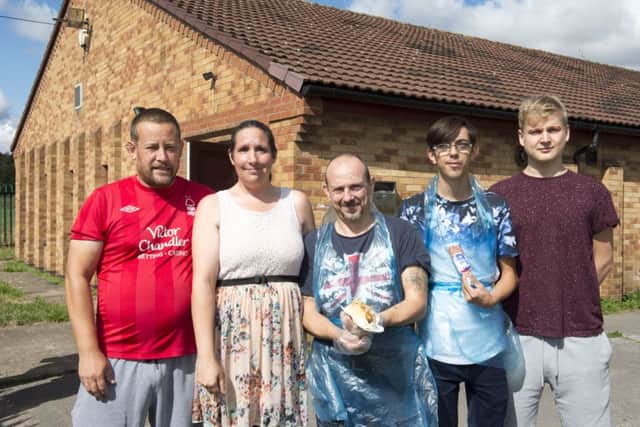 Meden Vale Village Hall Open DayCommitee members Alan Elce, Helen Evans, Kenjiro Evans, Adam lee Evans and Danny Gamond