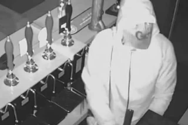 An images taken from CCTV belonging to The Poachers Ale House.