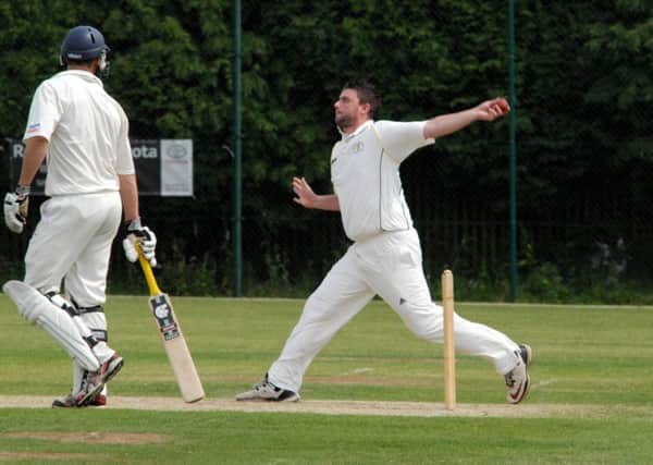 The brave bowling efforts of Kyle Garside couldnt save Mansfield Hosiery Mills from defeat and relegation.