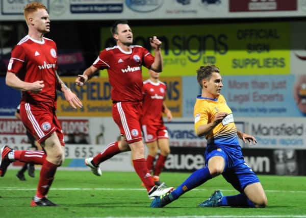 Mansfield Town v Accrington Stanley. 
Danny Rose scores after coming on as a second half substitute.