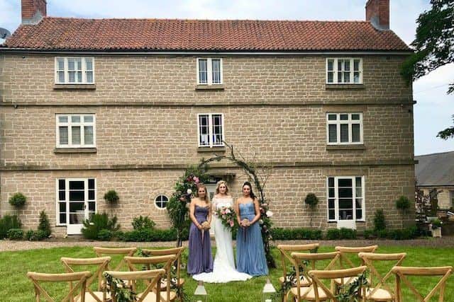 The restored Warren Farmhouse, an ideal venue for weddings.