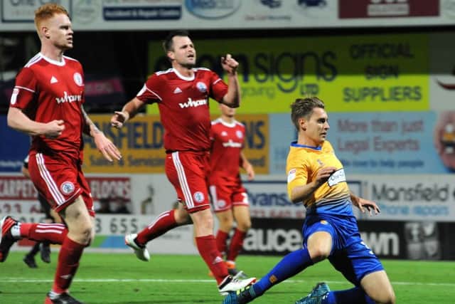 Mansfield Town v Accrington Stanley. Danny Rose scores after coming on as a second half substitute.