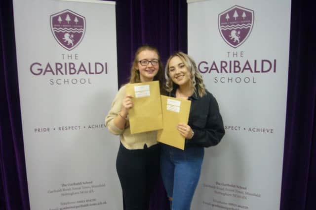 All smiles at the end of A level results.