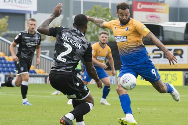 Mansfield Town v Colchester Skybet League 2Mansfield 's Craig Davies fires home to put the Stags ahead