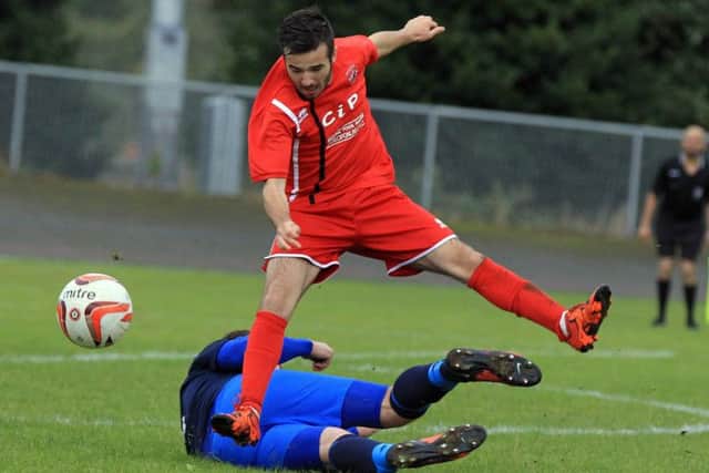 Lynton Karkach, who scored AFC Mansfields equaliser in the FA Cup win against Stourport Swifts.
