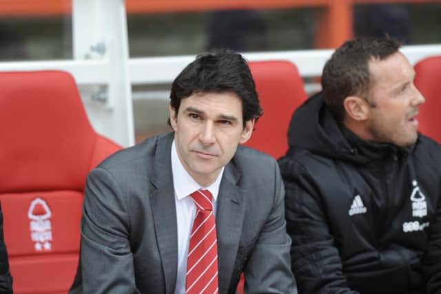 IN PICTURE: Forest manager Aitor Karanka
STORY: SPORT LEAD: Nottingham Forest v Derby County. Sky Bet Championship match at The City Ground, Nottingham. Sunday 11th March 2018.