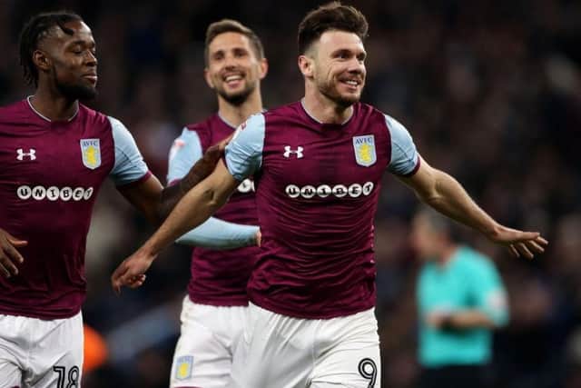 Aston Villa's Scott Hogan.