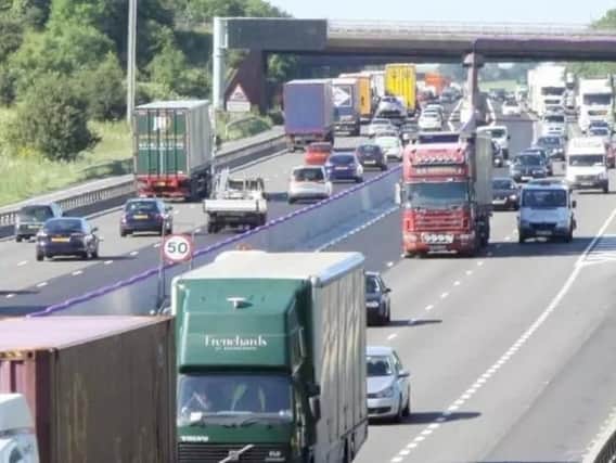 Part of the M1 is currently closed