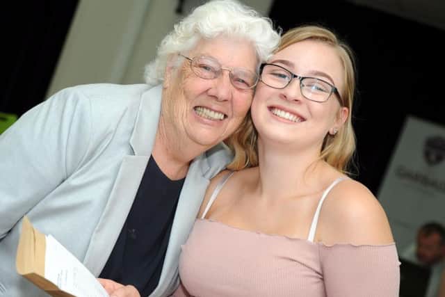 Anna Bettey with great grandma, Olive