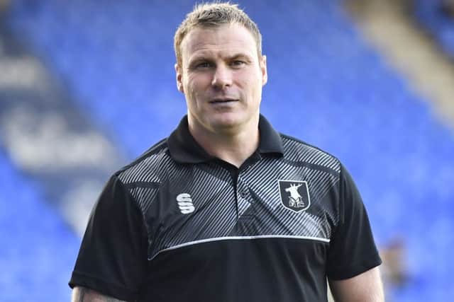 Mansfield Town Manager David Flitcroft: Picture by Steve Flynn/AHPIX.com, Football: Sky Bet League Two match Tranmere Rovers -V- Mansfield Town at Prenton Park, Birkenhead, Merseyside, England copyright picture Howard Roe 07973 739229