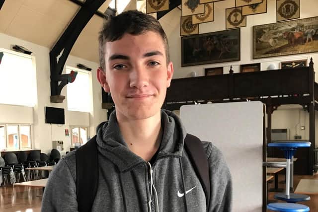 Michael Higginson, who will go on to study A Levels at Hucknall Sixth Form Centre.