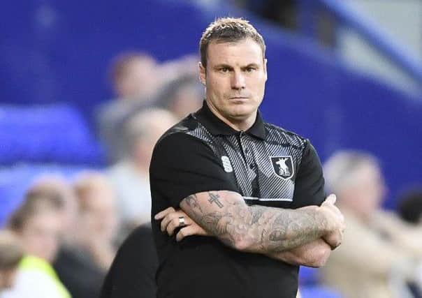 Mansfield Town manager David Flitcroft.