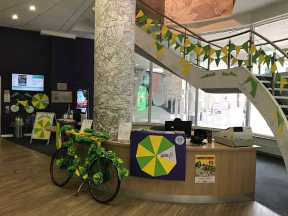 Mansfield Library is getting in the Tour of Britain spirit