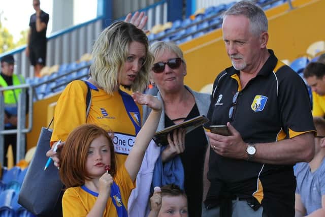 Picture by Gareth Williams/AHPIX.com; Football; Sky Bet League Two; Mansfield Town v Carlisle United; 1/9/18  KO 15:00; The One Call Stadium; copyright picture; Howard Roe/AHPIX.com; Mansfield fans