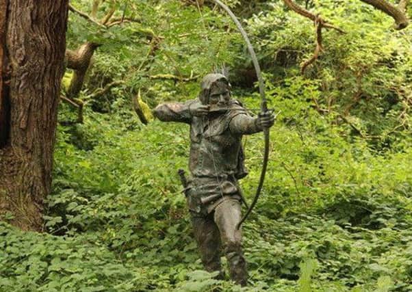 The Robin Hood statue at Sherwood Forest.
