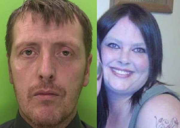 Michael Foster, 39, has been found guilty of murdering partner Paula Harris, 44, at their Mansfield home. Images: Nottinghamshire Police.
