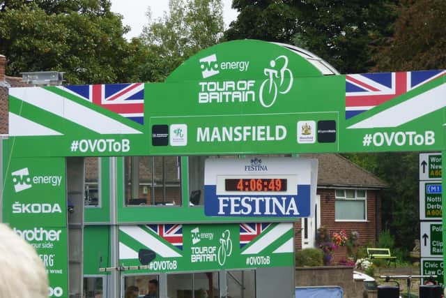 Mansfield welcomed the finale to stage seven of the Tour of Britain.