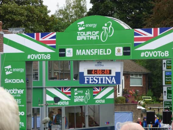 Mansfield welcomed the finale to stage seven of the Tour of Britain.