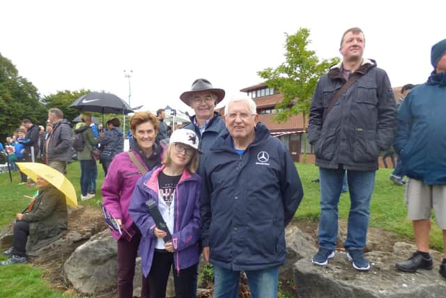 Michael Smith (right) and his family travelled all the way from Lincolnshire for the event.