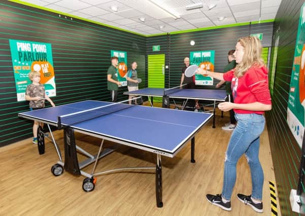 The 'Ping Pong Parlour' at Mansfield's Four Seasons shopping centre.