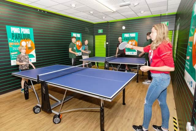 The 'Ping Pong Parlour' at Mansfield's Four Seasons shopping centre.