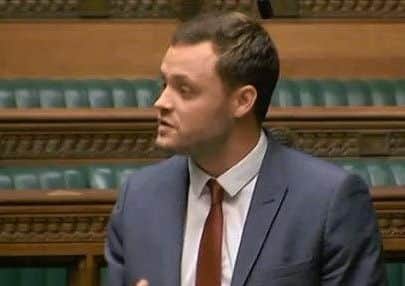 Mp Ben Bradley during his speech