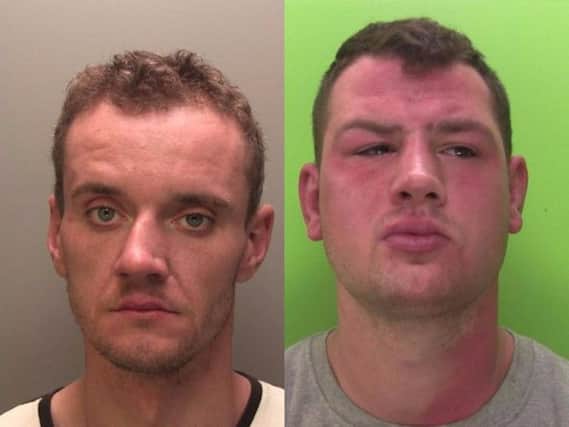 Lukasz Orywal (left) and Andrew Hurns were jailed for three years and nine months after admitting causing death by dangerous driving.