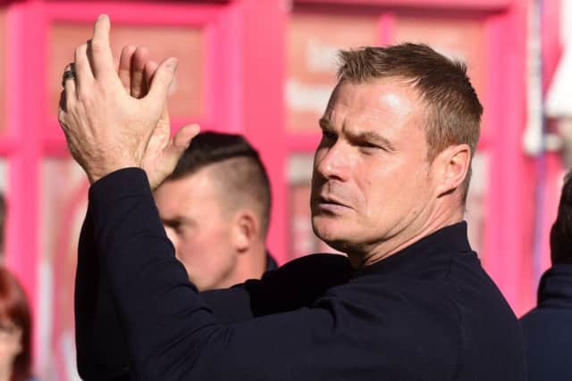 Picture Andrew Roe/AHPIX LTD, Football, EFL Sky Bet League Two, Bury v Mansfield Town, Gigg Lane, 06/10/2018, K.O 3pmMansfield's manager David FlitcroftAndrew Roe>>>>>>>07826527594