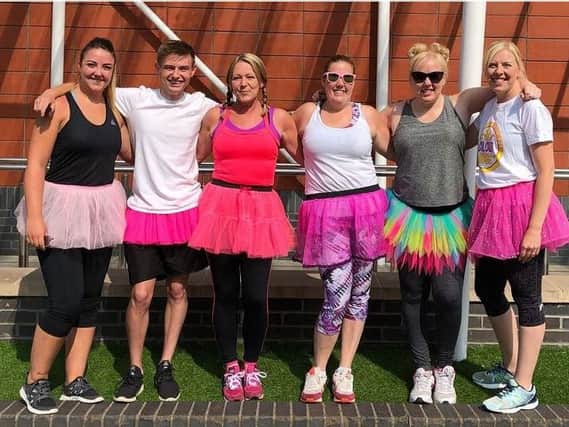Caring staff at Lammas Leisure Centre in Sutton donned their tutus to tackle an obstacle course in aid of Bobbys Fund.