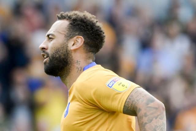 Mansfield Town v Colchester Skybet League 2Mansfield 's Craig Davies celebrates  after scoring