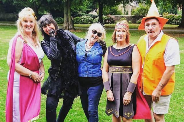 Inner Wheel  members all dressed up and ready to party