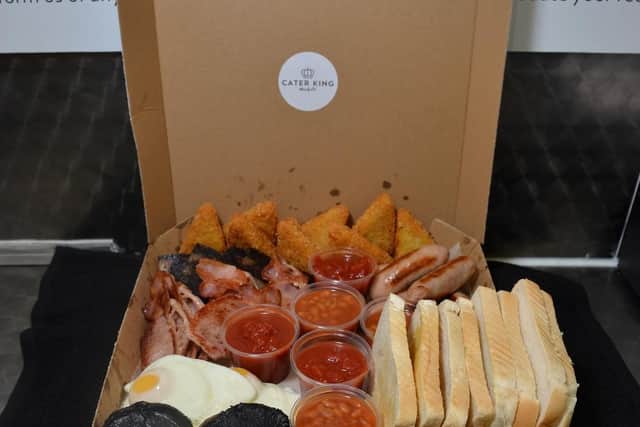 The 52 item breakfast iscalled the Kings Banquet Box