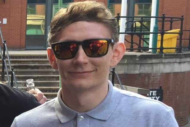 Callum Marriot (right) with friends and work colleagues