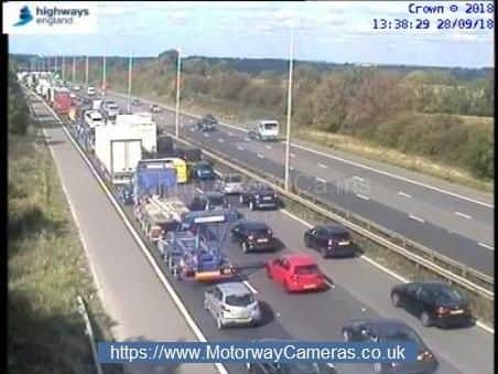 M1 near East Midlands Airport
