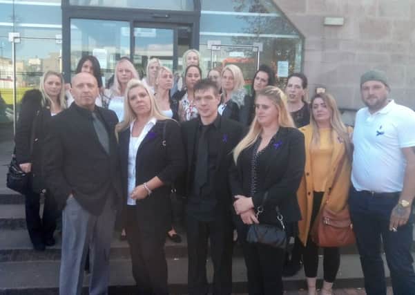 The family and friends of Faye Caliman paid moving tributes to their daughter, sister and friend, outside Nottingham Crown Court, after her husband was sentenced for her murder.