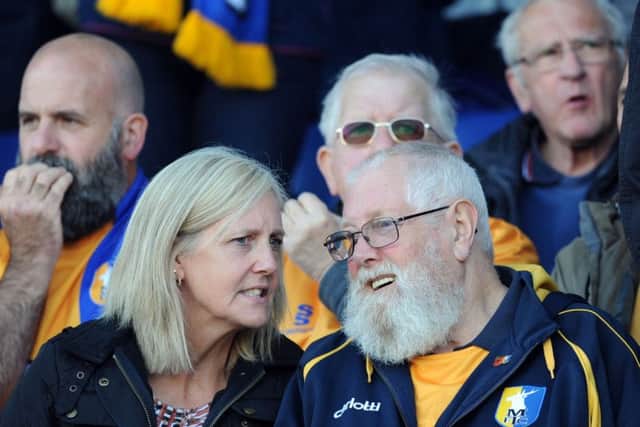 Stags v Northampton fans.