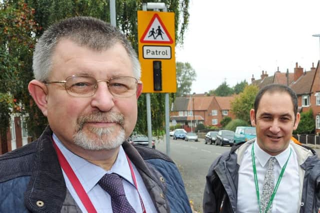 Councillor Andy Sissons (left).