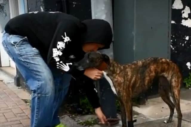 Jo Spencer a dog handler played the thief.