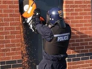 The raid was carried out on Thursday.