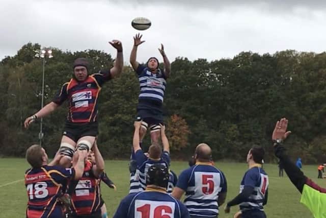 Action from the big local derby between Mansfield and Ashfield.