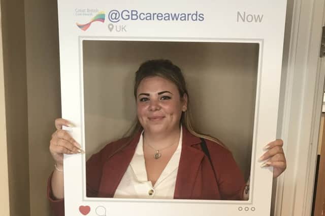 Jodie Mayfield has been short-listed for a Great British Care Award