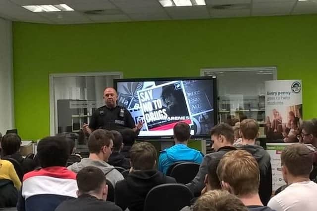 Officers have spoken with about 800 students over the past couple of weeks talking about the dangers of drink and drugs.