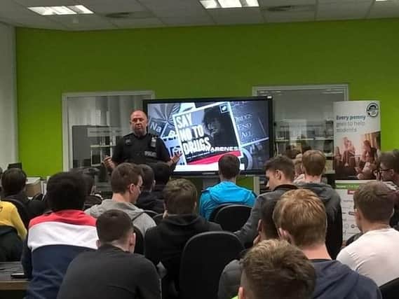Officers have spoken with about 800 students over the past couple of weeks talking about the dangers of drink and drugs.
