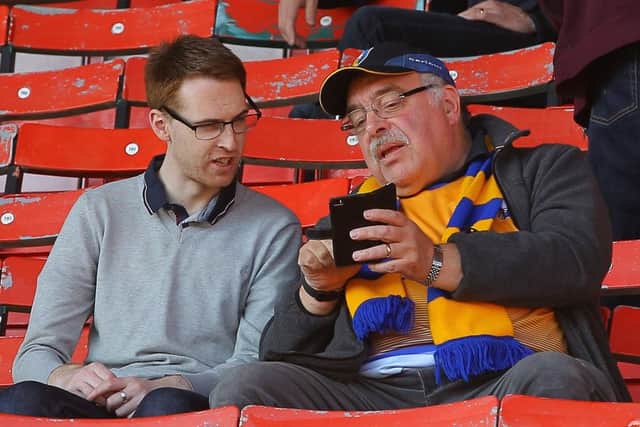 Picture by Gareth Williams/AHPIX.com; Football; Sky Bet League Two; Swindon Town v Mansfield Town; 20/10/18  KO 15:00; The Energy Check County Ground; copyright picture; Howard Roe/AHPIX.com; Mansfield fans at Swindon