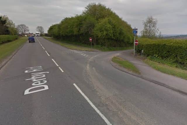 The junction of the A611 Derby Road and Balls Lane, Kirkby. Picture: Google Earth.