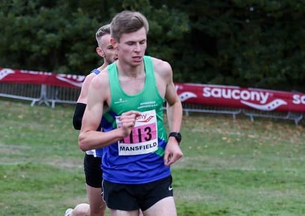 Alex Rieley, who produced a fine performance for Mansfield Harriers in his first senior championship race.