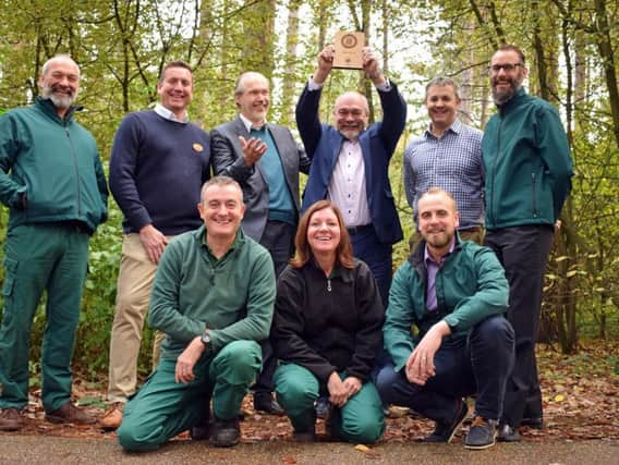 The presentation of the 10 years of The Wildlife Trusts biodiversity benchmark accreditation was held in Sherwood Forest.