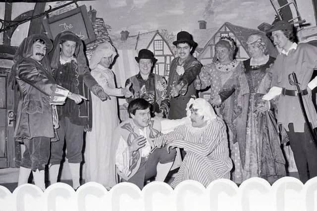 1982: A fabulous nostalgic shot featuring Mansfield Fire Stations panto. Did you go to this or were you in it?
